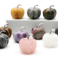 Artesanía de piedras preciosas de calabaza de 1.2 pulgadas para la decoración de la oficina en el hogar