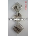 Grânulos de gemstone quartzo preto