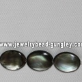 oval shape sea shell beads