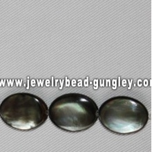 oval shape sea shell beads