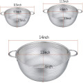 Professional Strainer Stainless Steel Colander Set of 3pcs