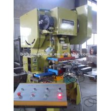 Pressing line for sheet metal blanking and forming