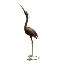 Rough Metal Crane Animal Home and Garden Decoration