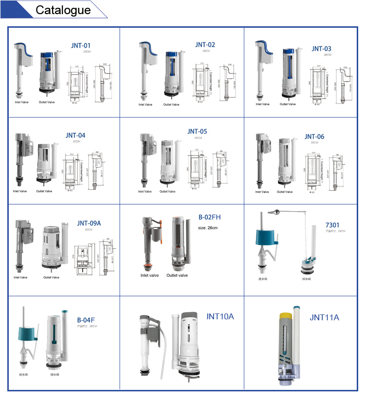 Plastic Toilet Fitting Filling Valve