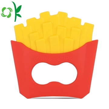 Jouet de dentition de chips de pommes de terre de silicone de jouets de bébé