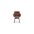 Cadeira de cadeira de couro moderna Design de móveis por atacado Cadeira de jantar Itália Cadeira de tecido de mobília doméstica Nordic Ajustável (altura)
