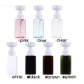 Facial cleanser foam bottles with flower shape pump