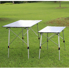 Solid Folding Table, Portable Aluminum Picnic Table