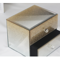 Glitter Gold Mirrored Jewelry Box