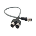 M12 macho a m12 cable de conector y hembra y conector