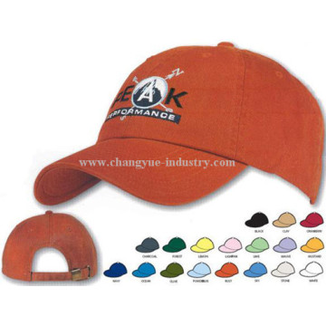 Casquette de baseball broderie coton 6 panneau