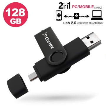 Unidade flash USB dupla Plastic Otg 32gb