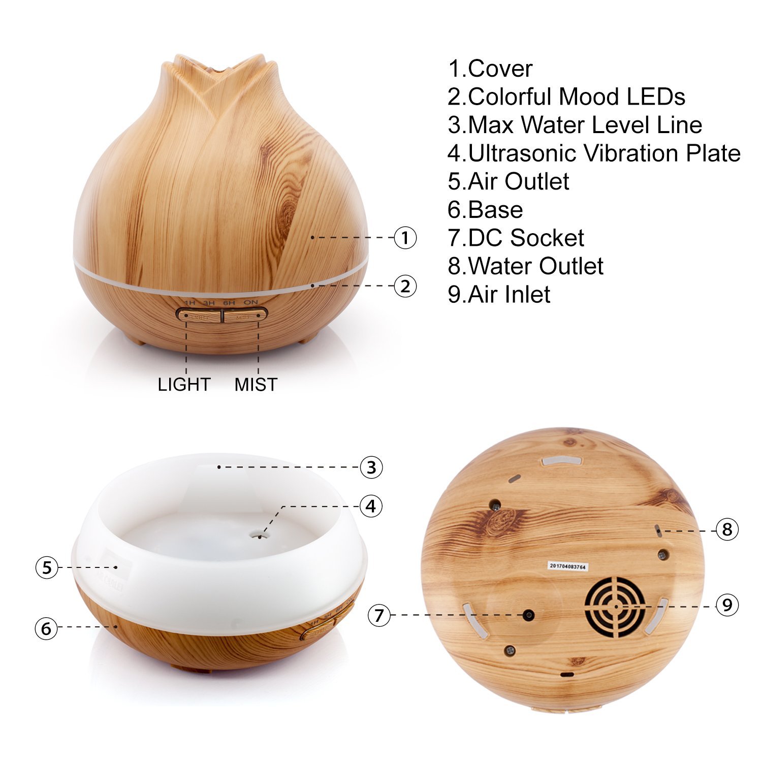 wood grain aroma diffuser