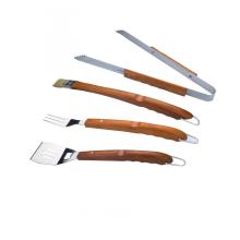 Holzgriff Grill Grill Besteck Set 4 TLG