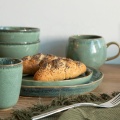 Reactive Glaze Ceramic Stoneware Dinner Set