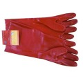 Professionelle industrielle Arbeit Arbeitssicherheit Rote PVC Handschuhe