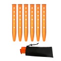 U Shape Big Orange Camping Sand Tent Stakes