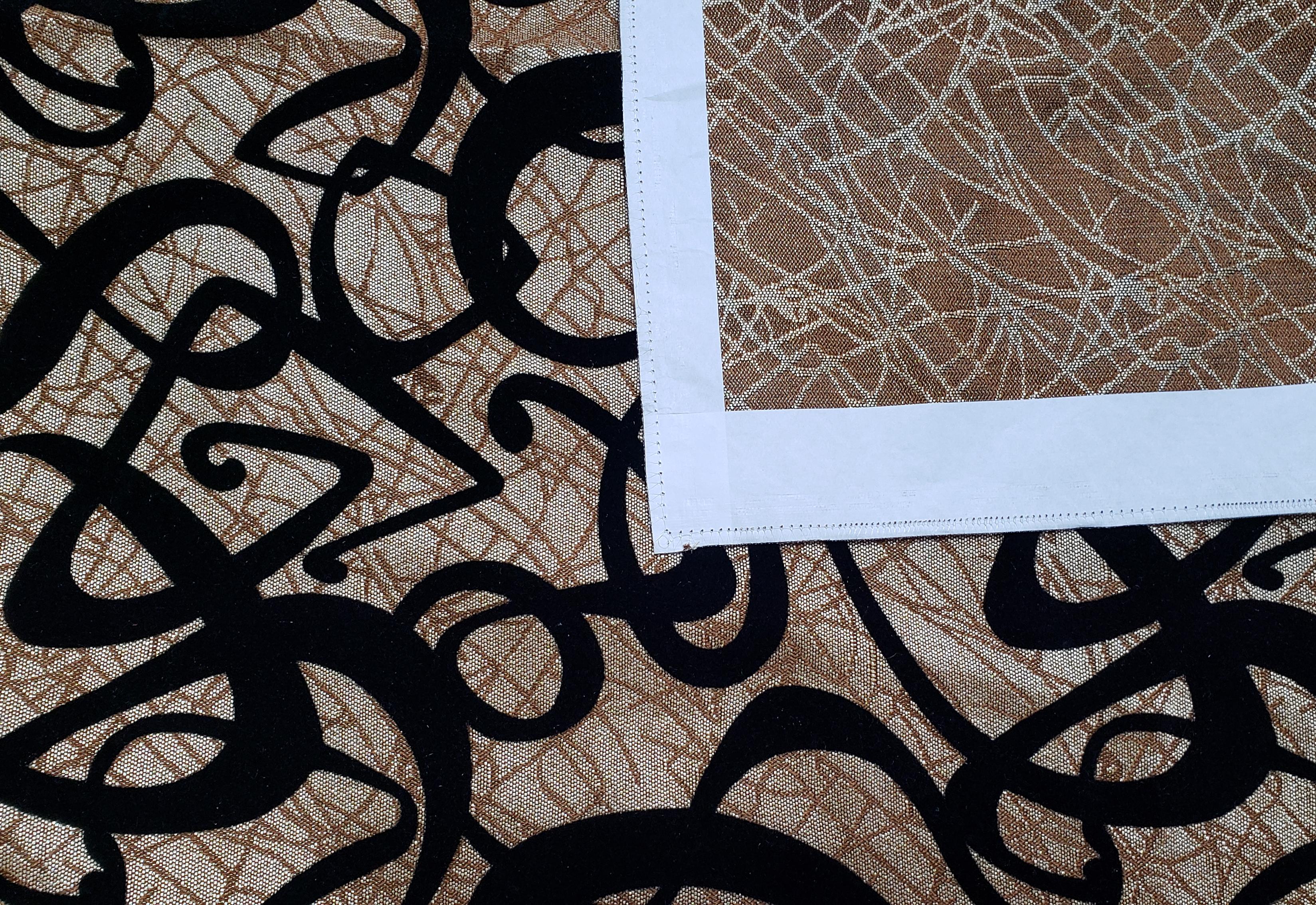 jacquard flocking fabric a jacquard flocking fabric a