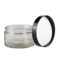 200g Cream Glass Jar with Aluminum/Plastic Caps