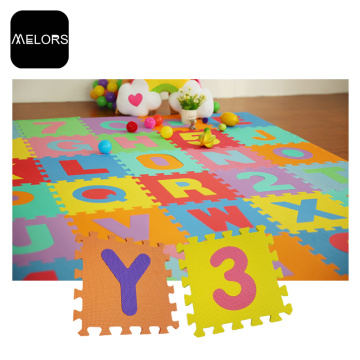 Tapis de puzzle Melors EVA Alphabet &amp; Number pour les enfants jouant