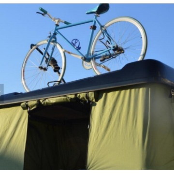 Hard Shell Camper Trailer Rooftop Tent with Rack