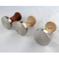 Stainless Steel Coffee Tamper with Wooden Handle