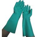 Gants en nitrile vert chimique de 15 mil