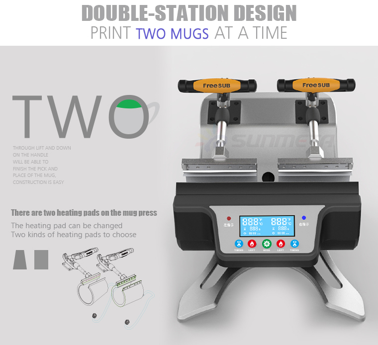 Sublimation Design Mug Heat Press Printing Machine