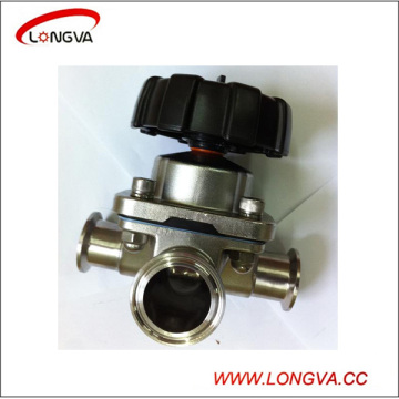 Stainless Steel Sanitary 3 Way Diaphragm Valve