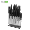 Cuchillo bloque acrilico set 14pcs