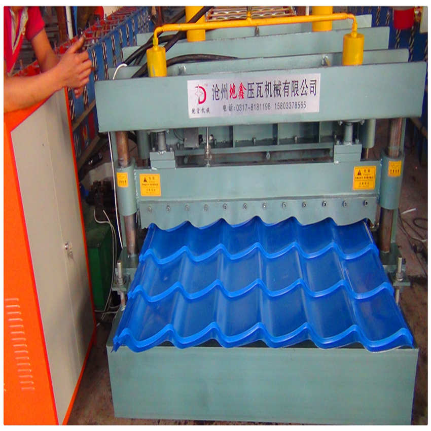 Galvanized Steel Glazed Tile Forming Construction Machine