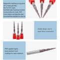 End Micro Grain Spiral Flute Taper Milling Cutter