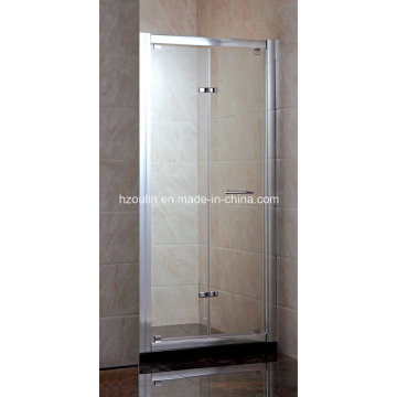 Bi-Fold Tempered Glass Shower Screen