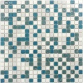 Glass mosaic for bathroom wall