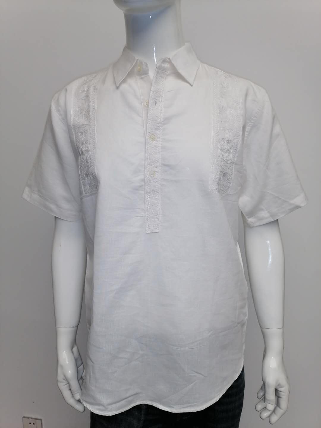 Mens ramie cotton shirt 