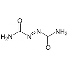 azodicarbonamida em tapetes de ioga