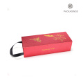 Luxury red wine bottle gift paper box