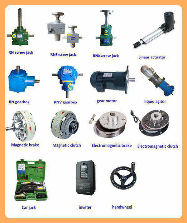 Worm gear machine screw jack for industry lifting