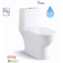 Toilette en céramique Cupc avec housse de siège souple (A-JX843)