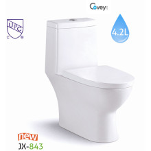 Cupc inodoro de cerámica con cubierta de asiento suave (A-JX843)