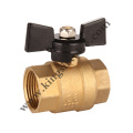 Butterfly brass ball valve