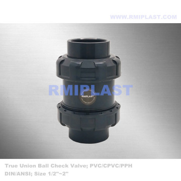 CPVC True Union Ball Check Valve