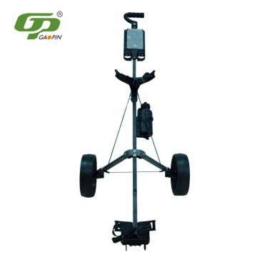 Stainless steel controlled two wheel golf trolley