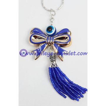 blue evil eye butterfly keychain Cheap wholesale