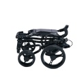 Chariot de golf pliable à 4 roues avec support de parapluie