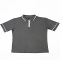 WFF03-Camiseta gris de malla waffle