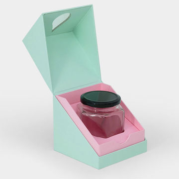 Custom Luxury Tiffany Rigid Cardboard Box Honey Packaging