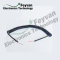 Custom Spring Wire Cable Assembly with PVC Insulation