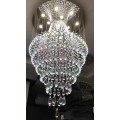 Perles de cristal de luxe Lumière LED de lustre et pendentif éclairage personnalisé pour le couloir du salon