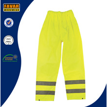 Pantalones impermeables impermeables de la cintura elástico de Hi-Vis